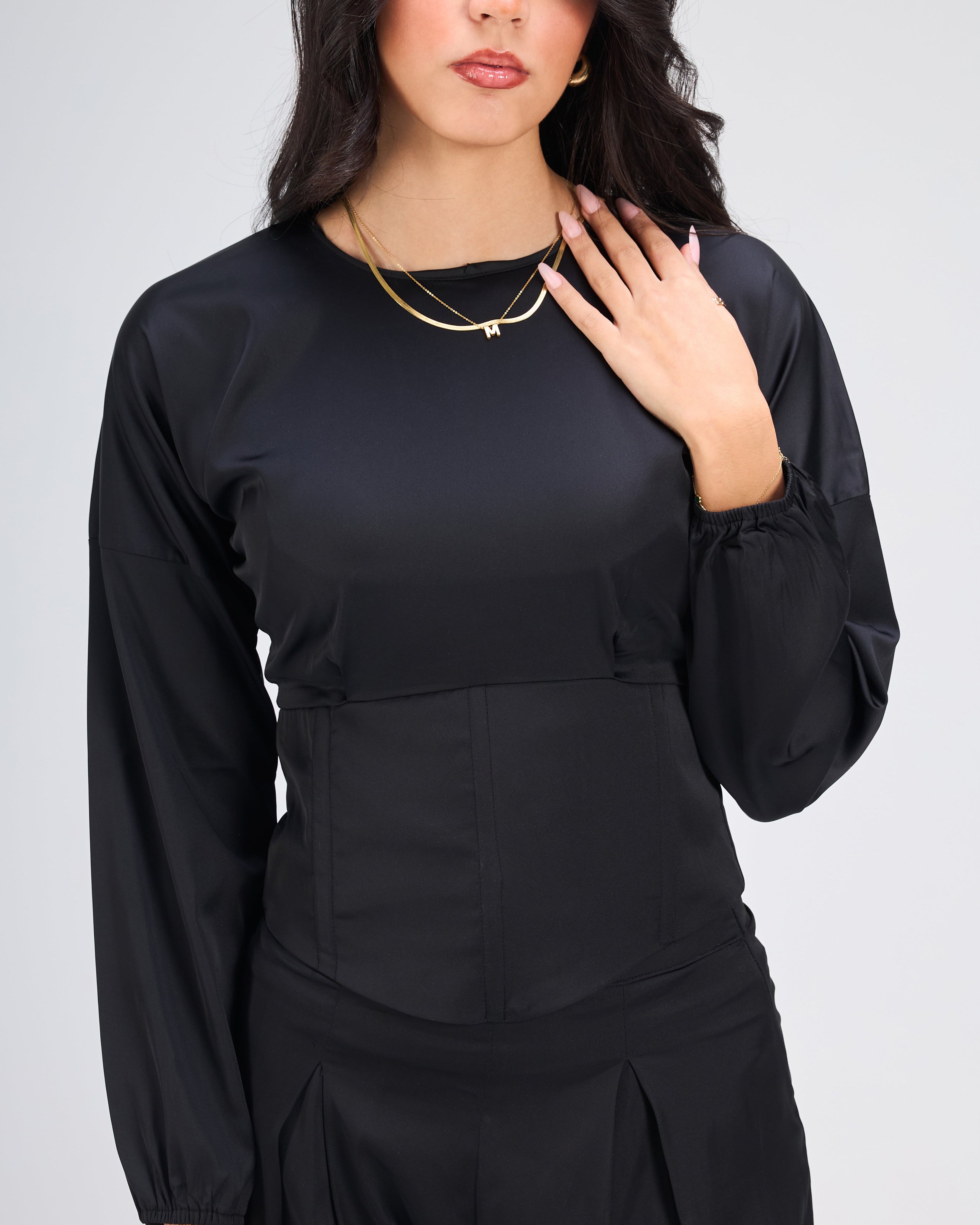 Tommy Satin Corset Set