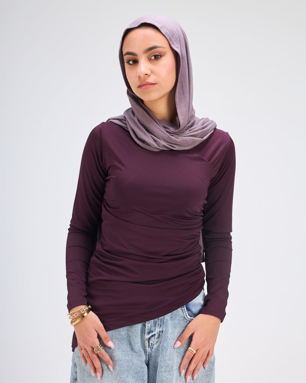 Aubergine Not So Basic Top