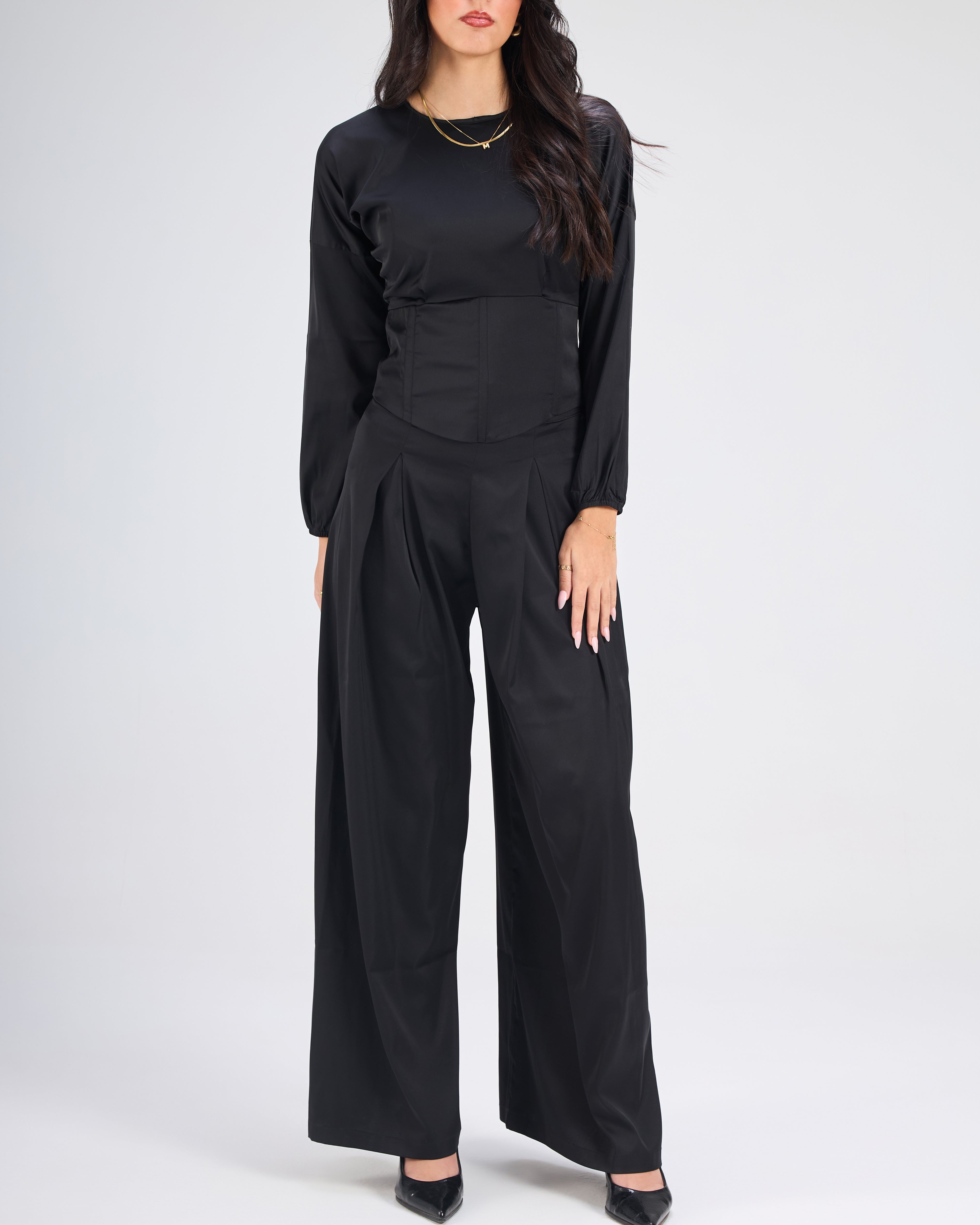 Tommy Satin Corset Set