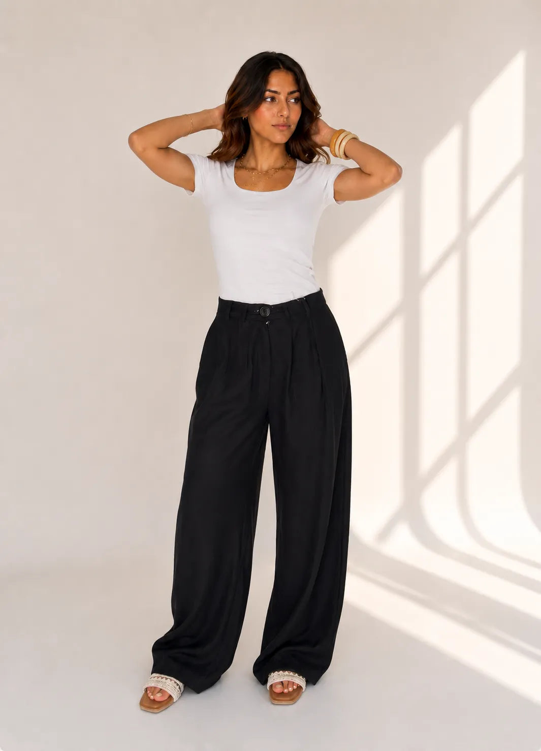 Tailored Linen Trouser