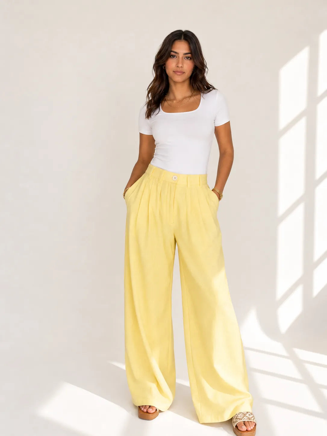 Tailored Linen Trouser